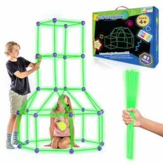 Fun Forts Glow Fort Building Kit Review: STEM Toy for Kids